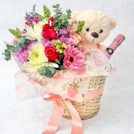 Canasta de Flores Mixtas Premium
