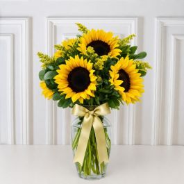 Florero de Girasoles - Brillo